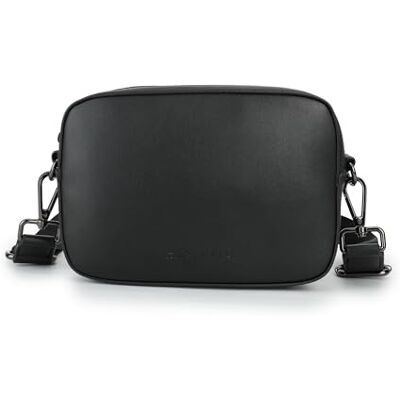 Carlheim Women's Crossbody bag SARA PU-leather premium, Black Carlheim Women's Crossbody bag SARA PU-leather premium, Black