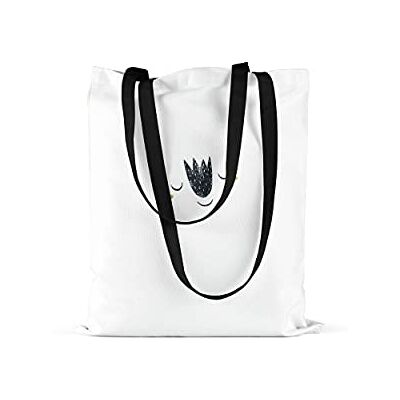 Bonamaison Tote Bag İtryckt med långa svarta handtag, matkasse, shoppingväska, vikbar, kanvasväska, storlek: 48 x 55 cm, flerfärgad, med långa svarta handtag, mångfärgad, med långa svarta handtag Bonamaison Tote Bag İtryckt med långa svarta handtag, matkasse, shoppingväska, vikbar, kanvasväska, storlek: 48 x 55 cm, flerfärgad, med långa svarta handtag, mångfärgad, med långa svarta handtag
