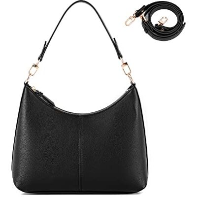 Keyli Små axelväskor för kvinnor mini handväska vattentät mjuk läder crossbody väskor för arbete shopping resor, Svart Keyli Små axelväskor för kvinnor mini handväska vattentät mjuk läder crossbody väskor för arbete shopping resor, Svart