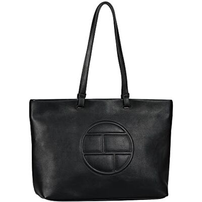TOM TAILOR Rosabel Rosabel, dragkedja shopper L, svart TOM TAILOR Rosabel Rosabel, dragkedja shopper L, svart