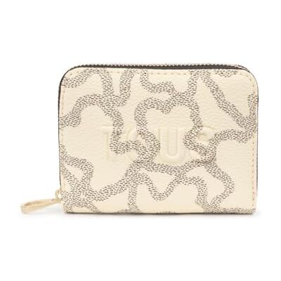 TOUS Kaos Ikon Beige-Multi medium myntväska TOUS Kaos Ikon Beige-Multi medium myntväska