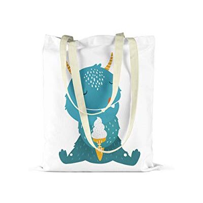 Bonamaison Tryckt handväska, 100% bomull, återanvändbar shoppingväska, miljövänlig, hopfällbar, tygväska med handtag, 48 x 55 cm designad och tillverkad i Turkiet, Flerfärgad, 48x55 Cm, med handtag Bonamaison Tryckt handväska, 100% bomull, återanvändbar shoppingväska, miljövänlig, hopfällbar, tygväska med handtag, 48 x 55 cm designad och tillverkad i Turkiet, Flerfärgad, 48x55 Cm, med handtag