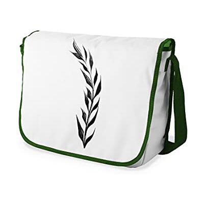 Bonamaison Le Jardin du Lin digital tryckt budbärare skolväskor med kaki rem för flickor och pojkar, tillbaka till skolan, kurirväskor för studenter, axelväskor, storlek: 29 x 36 cm, Mångfärgad, Messenger Bonamaison Le Jardin du Lin digital tryckt budbärare skolväskor med kaki rem för flickor och pojkar, tillbaka till skolan, kurirväskor för studenter, axelväskor, storlek: 29 x 36 cm, Mångfärgad, Messenger