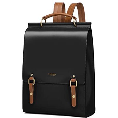 Cnoles läderryggsäck handväska för kvinnor mode damer vintage väska casual skola college resor ryggsäckar bokväska, Svart-q2476a, 28 x 11 x 38, 1-mot-1 1/4 pullover med dragkedja Cnoles läderryggsäck handväska för kvinnor mode damer vintage väska casual skola college resor ryggsäckar bokväska, Svart-q2476a, 28 x 11 x 38, 1-mot-1 1/4 pullover med dragkedja