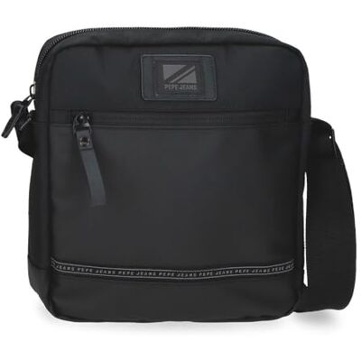 Pepe Jeans Stratford axelväska bärbar svart 23 x 27 x 7 cm polyester av Joumma väskor, svart, Talla única, Bärbar axelväska Pepe Jeans Stratford axelväska bärbar svart 23 x 27 x 7 cm polyester av Joumma väskor, svart, Talla única, Bärbar axelväska