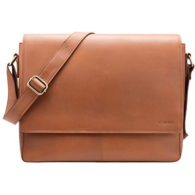 LEABAGS Läderaxelväska herr och dam I Messenger Bag med axelrem I äkta läder laptopväska upp till 15 tum I axelväska I arbetsväska I bärväska I handväska, sand, Einheitsgröße, Bohemisk, dekonstruerad, LEABAGS Läderaxelväska herr och dam I Messenger Bag med axelrem I äkta läder laptopväska upp till 15 tum I axelväska I arbetsväska I bärväska I handväska, sand, Einheitsgröße, Bohemisk, dekonstruerad,