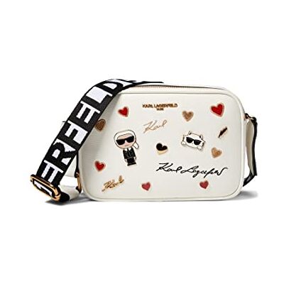 KARL LAGERFELD Paris Maybelle crossbody handväska, Multi/vit, One Size KARL LAGERFELD Paris Maybelle crossbody handväska, Multi/vit, One Size