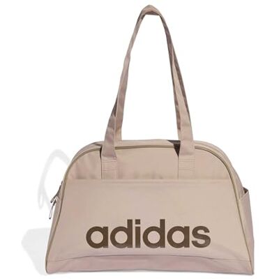 adidas dam Linear Essentials Bowling Bag Handbag, wonder taupe/earth strata, One size adidas dam Linear Essentials Bowling Bag Handbag, wonder taupe/earth strata, One size