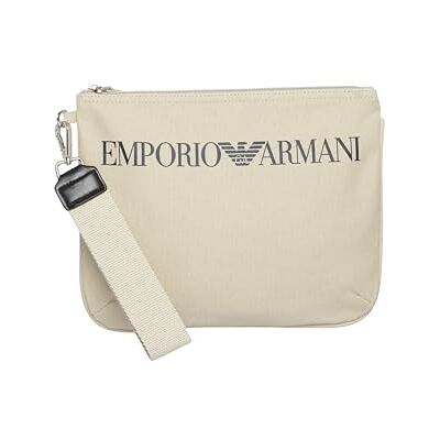 Giorgio Armani unisex logo påse väska pärlgrå, Pärlgrå, en storlek Giorgio Armani unisex logo påse väska pärlgrå, Pärlgrå, en storlek