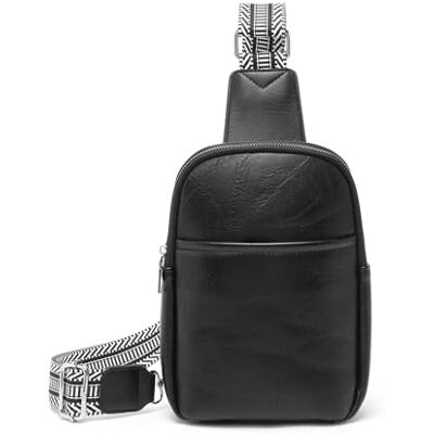 Miss Lulu midjeväska damer, axelväska damer, crossbody bag damer, liten axelväska damer, svart, Einheitsgröße Miss Lulu midjeväska damer, axelväska damer, crossbody bag damer, liten axelväska damer, svart, Einheitsgröße