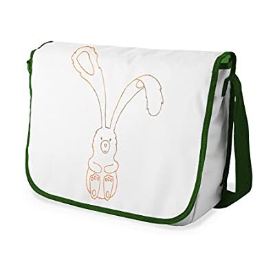 Bonamaison Le Jardin du Lin digital tryckt budbärare skolväskor med kaki rem för flickor och pojkar, tillbaka till skolan, kurirväskor för studenter, axelväskor, storlek: 29 x 36 cm, Mångfärgad, Messenger Bonamaison Le Jardin du Lin digital tryckt budbärare skolväskor med kaki rem för flickor och pojkar, tillbaka till skolan, kurirväskor för studenter, axelväskor, storlek: 29 x 36 cm, Mångfärgad, Messenger