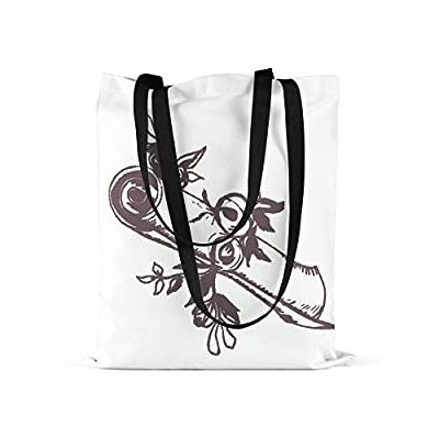 Bonamaison Tote Bag İtryckt med långa svarta handtag, matkasse, shoppingväska, vikbar, kanvasväska, storlek: 48 x 55 cm, flerfärgad, med långa svarta handtag, mångfärgad, med långa svarta handtag Bonamaison Tote Bag İtryckt med långa svarta handtag, matkasse, shoppingväska, vikbar, kanvasväska, storlek: 48 x 55 cm, flerfärgad, med långa svarta handtag, mångfärgad, med långa svarta handtag
