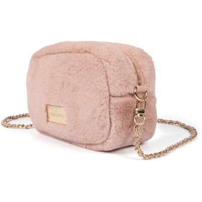 GIOSEPPO Svart hårväska med handtag med kedja fiss, Rosa, Talla única GIOSEPPO Svart hårväska med handtag med kedja fiss, Rosa, Talla única