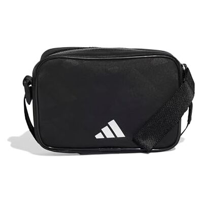 adidas Uniseks MONOGRAM ESSENTIALS SHOULDER BAG, black/white, One size adidas Uniseks MONOGRAM ESSENTIALS SHOULDER BAG, black/white, One size