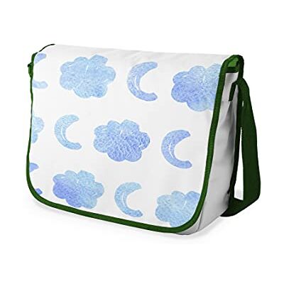 Bonamaison Le Jardin du Lin digital tryckt budbärare skolväskor med kaki rem för flickor och pojkar, tillbaka till skolan, kurirväskor för studenter, axelväskor, storlek: 29 x 36 cm, Mångfärgad, Messenger Bonamaison Le Jardin du Lin digital tryckt budbärare skolväskor med kaki rem för flickor och pojkar, tillbaka till skolan, kurirväskor för studenter, axelväskor, storlek: 29 x 36 cm, Mångfärgad, Messenger