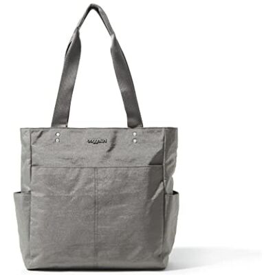 Baggallini dam Carryall bärväska för dagligt bruk, sterling Shimmer, Sterling Shimmer, Einheitsgröße Baggallini dam Carryall bärväska för dagligt bruk, sterling Shimmer, Sterling Shimmer, Einheitsgröße