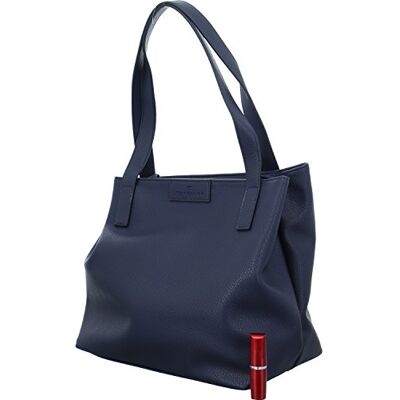 TOM TAILOR dam Miri zip shopper (2-pack), blå, 43x19x28, 003446 TOM TAILOR dam Miri zip shopper (2-pack), blå, 43x19x28, 003446