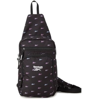 Reebok Unisex Crossbody väska Kompakt konvertibel crossbody axelväska resväska nödvändigt för gym och resor, Cosmos svart ombre, One Size, Klassisk Reebok Unisex Crossbody väska Kompakt konvertibel crossbody axelväska resväska nödvändigt för gym och resor, Cosmos svart ombre, One Size, Klassisk