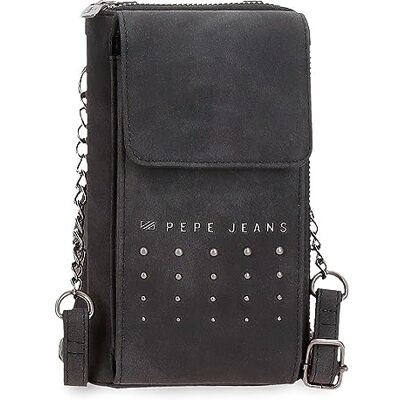 Pepe Jeans Holly Axelväska Liten Svart 11x20x4 cms Konstläder, Svart, Talla única, Liten axelväska Pepe Jeans Holly Axelväska Liten Svart 11x20x4 cms Konstläder, Svart, Talla única, Liten axelväska