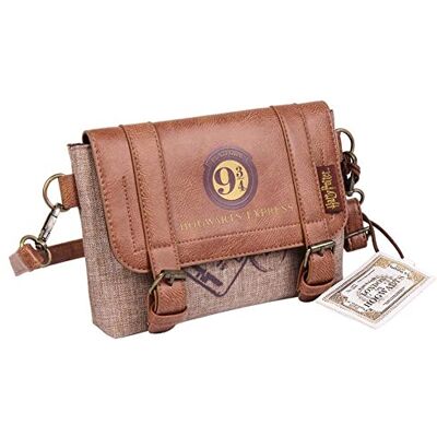 CERDÁ LIFE'S LITTLE MOMENTS -, Handväska Harry Potter officiella Warner Bros Kvinna, Brun, En Storlek, Brun, Talla única, tillfällig CERDÁ LIFE'S LITTLE MOMENTS -, Handväska Harry Potter officiella Warner Bros Kvinna, Brun, En Storlek, Brun, Talla única, tillfällig