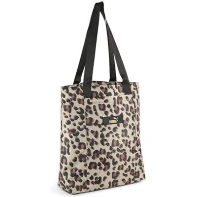 PUMA Kvinnor Core Pop Shopper Köpare, Prairie Tan-Animal AOP, OSFA PUMA Kvinnor Core Pop Shopper Köpare, Prairie Tan-Animal AOP, OSFA
