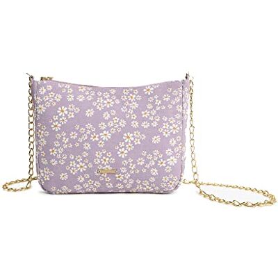 Eco Right Sling Bag för kvinnor snygg trendig, kanvas crossbody väskor för kvinnor, glumm mig inte blommor, Einheitsgröße Eco Right Sling Bag för kvinnor snygg trendig, kanvas crossbody väskor för kvinnor, glumm mig inte blommor, Einheitsgröße
