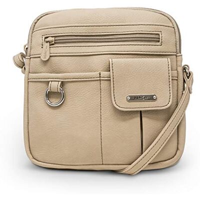 MultiSac dam North South mini dragkedja runt crossbody väska tvärs över kroppen, Chino(hunter en storlek MultiSac dam North South mini dragkedja runt crossbody väska tvärs över kroppen, Chino(hunter en storlek