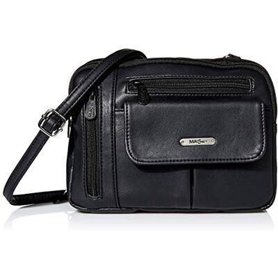 MultiSac Zippy trippelfack crossbody väska, Svart (Vintage Nappa), onesize MultiSac Zippy trippelfack crossbody väska, Svart (Vintage Nappa), onesize