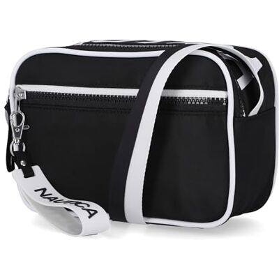 Nautica kvinnors högt hav kamera crossbody, bilateral svart, Bilateralt svart Nautica kvinnors högt hav kamera crossbody, bilateral svart, Bilateralt svart