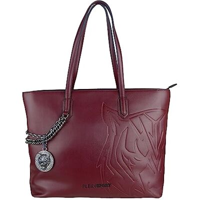 PLEIN SPORT PLEINSPORT Unisex stor Tote Annie handväska, Bordeaux, Bordeaux, Einheitsgröße PLEIN SPORT PLEINSPORT Unisex stor Tote Annie handväska, Bordeaux, Bordeaux, Einheitsgröße