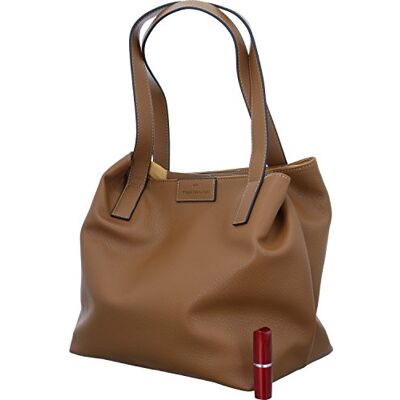 TOM TAILOR dam Miri zip shopper (2-pack), konjak, 43x19x28, 003446 TOM TAILOR dam Miri zip shopper (2-pack), konjak, 43x19x28, 003446