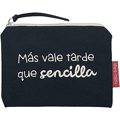hello-bags Econanos HELLOBAGS2019 Tyg- Och Strandväska, Svart, 14 Cm, Mas Vale Tard Que Simple hello-bags Econanos HELLOBAGS2019 Tyg- Och Strandväska, Svart, 14 Cm, Mas Vale Tard Que Simple