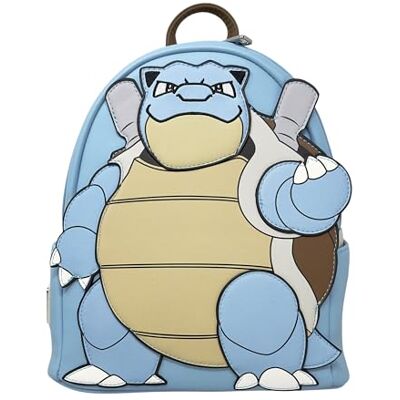 Loungefly Pokemon Blastoise Cosplay Dam Dubbel rem Axelväska Handväska, Blå, Medium, BLÅ, Medium Loungefly Pokemon Blastoise Cosplay Dam Dubbel rem Axelväska Handväska, Blå, Medium, BLÅ, Medium