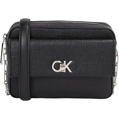 Calvin kvinnors crossbody väska med kedjerem, svart (k svart), en storlek Calvin kvinnors crossbody väska med kedjerem, svart (k svart), en storlek