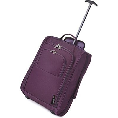 5 Cities 5 städer TB023, unisex handbagage kabinväska, Plommon, 50 cm 5 Cities 5 städer TB023, unisex handbagage kabinväska, Plommon, 50 cm