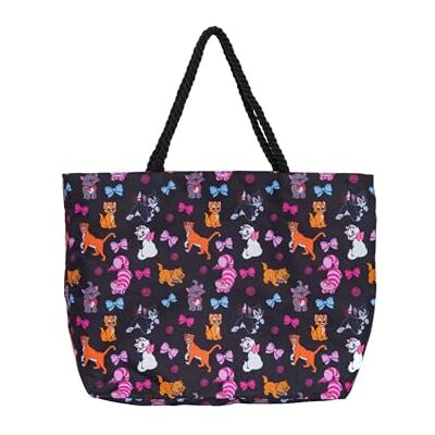 Disney -katttygkasse för kattälskare, Figaro Cheshire Marie Berlioz Toulouse-tryck, stor vattentålig handväska, temapark-outfit, tillbehör, vardagsväska, arbets- och gymväska, Svart, onesize Disney -katttygkasse för kattälskare, Figaro Cheshire Marie Berlioz Toulouse-tryck, stor vattentålig handväska, temapark-outfit, tillbehör, vardagsväska, arbets- och gymväska, Svart, onesize