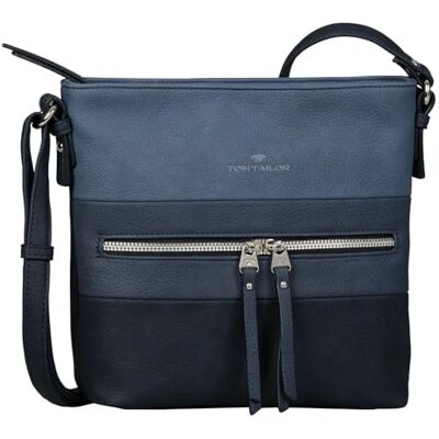 TOM TAILOR Dam Ellen axelväska, M, Blandad denim blå, 25,5x5,5x23,5 TOM TAILOR Dam Ellen axelväska, M, Blandad denim blå, 25,5x5,5x23,5