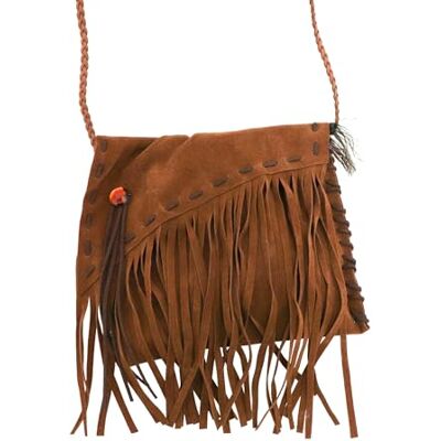 Chaks Axelväska brun dam crossbody boho handväska med fransar i mockautseende för festival karneval Chaks Axelväska brun dam crossbody boho handväska med fransar i mockautseende för festival karneval