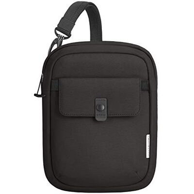 Travelon Unisex ursprung stöldsäker smal väska-Silvadur behandlad crossbody, en storlek, Svart, En storlek Travelon Unisex ursprung stöldsäker smal väska-Silvadur behandlad crossbody, en storlek, Svart, En storlek