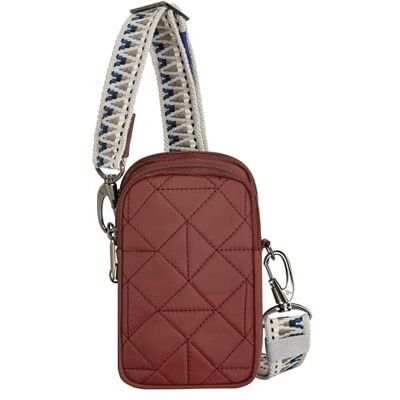 Travelon Crossbody för telefon, boho-stil, stöldskydd, 2 fack, One Size Travelon Crossbody för telefon, boho-stil, stöldskydd, 2 fack, One Size