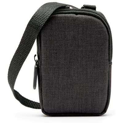 Zink mjuk kameraväska – liten snabbtryck kamera och skrivarväska med fotopappersfack, dragkedja och crossbody-axelrem – svart Zink mjuk kameraväska – liten snabbtryck kamera och skrivarväska med fotopappersfack, dragkedja och crossbody-axelrem – svart