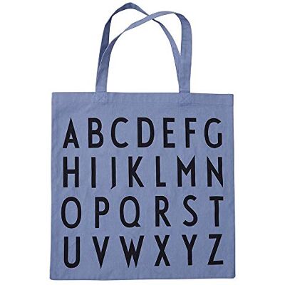 Design Letters Shoppingväska, 100% ekologisk bomull, blå, en storlek Design Letters Shoppingväska, 100% ekologisk bomull, blå, en storlek
