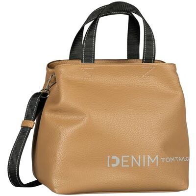 TOM TAILOR Denim Marlow dam shopper axelväska dragkedja liten, BRUN, Small, Fashion TOM TAILOR Denim Marlow dam shopper axelväska dragkedja liten, BRUN, Small, Fashion