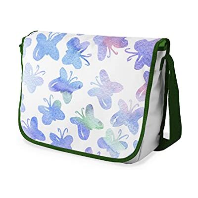 Bonamaison Le Jardin du Lin digital tryckt budbärare skolväskor med kaki rem för flickor och pojkar, tillbaka till skolan, kurirväskor för studenter, axelväskor, storlek: 29 x 36 cm, Mångfärgad, Messenger Bonamaison Le Jardin du Lin digital tryckt budbärare skolväskor med kaki rem för flickor och pojkar, tillbaka till skolan, kurirväskor för studenter, axelväskor, storlek: 29 x 36 cm, Mångfärgad, Messenger