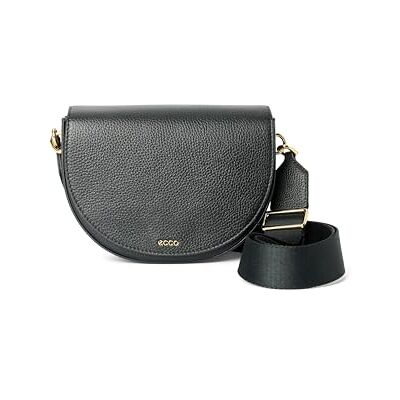ECCO Dam klassisk sadelväska crossbody, svart, Svart ECCO Dam klassisk sadelväska crossbody, svart, Svart