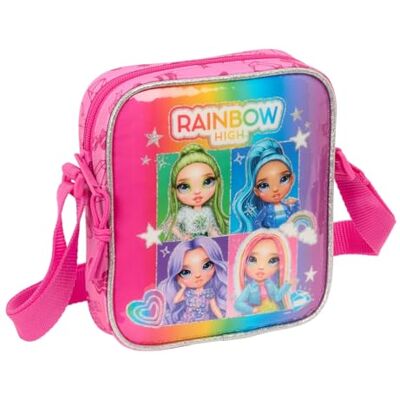 safta RAINBOW HIGH SHINE Liten axelväska, axelväska för barn, barnväska, lämplig för barn i åldrarna 5 till 14 år, bekväm och mångsidig, kvalitet och styrka, 16 x 4 x 18 cm, Flerfärgad, M, Avslappnad safta RAINBOW HIGH SHINE Liten axelväska, axelväska för barn, barnväska, lämplig för barn i åldrarna 5 till 14 år, bekväm och mångsidig, kvalitet och styrka, 16 x 4 x 18 cm, Flerfärgad, M, Avslappnad