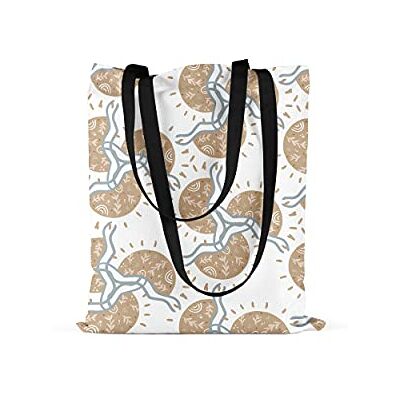 Bonamaison Tote Bag İtryckt med långa svarta handtag, matkasse, shoppingväska, vikbar, kanvasväska, storlek: 48 x 55 cm, flerfärgad, med långa svarta handtag, mångfärgad, med långa svarta handtag Bonamaison Tote Bag İtryckt med långa svarta handtag, matkasse, shoppingväska, vikbar, kanvasväska, storlek: 48 x 55 cm, flerfärgad, med långa svarta handtag, mångfärgad, med långa svarta handtag