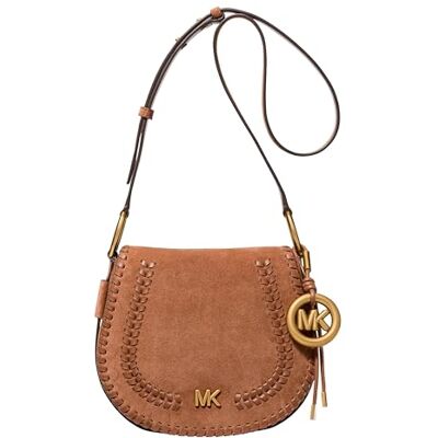 Michael Kors Josie dam sadelväska, medelstor, guldfärg/läder, Bagage, M Michael Kors Josie dam sadelväska, medelstor, guldfärg/läder, Bagage, M