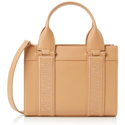 Love Moschino JC4339PP0IKG122A, handväska för kvinnor, kex, Kaka Love Moschino JC4339PP0IKG122A, handväska för kvinnor, kex, Kaka