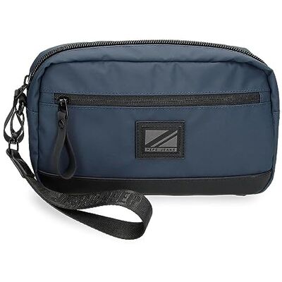 Pepe Jeans Hoxton axelväskor och väskor, svart och blå, polyester PU olika storlekar, Blå, Talla única, handväska Pepe Jeans Hoxton axelväskor och väskor, svart och blå, polyester PU olika storlekar, Blå, Talla única, handväska